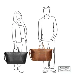 Handbagage Reistassen|Heren Reistassen>The Chesterfield Brand Portsmouth Travelbag cognac