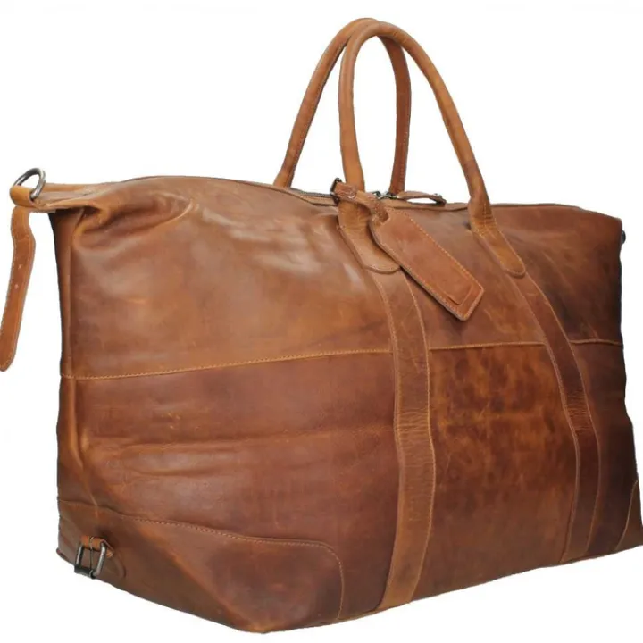 Handbagage Reistassen|Heren Reistassen>The Chesterfield Brand Portsmouth Travelbag cognac