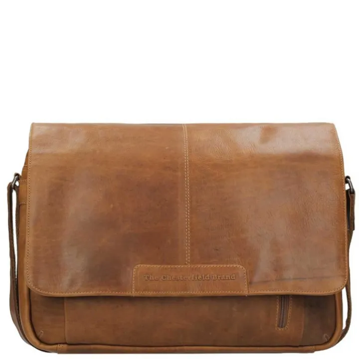 Herentassen|15.6 Inch Laptoptassen>The Chesterfield Brand Richard Laptopbag cognac