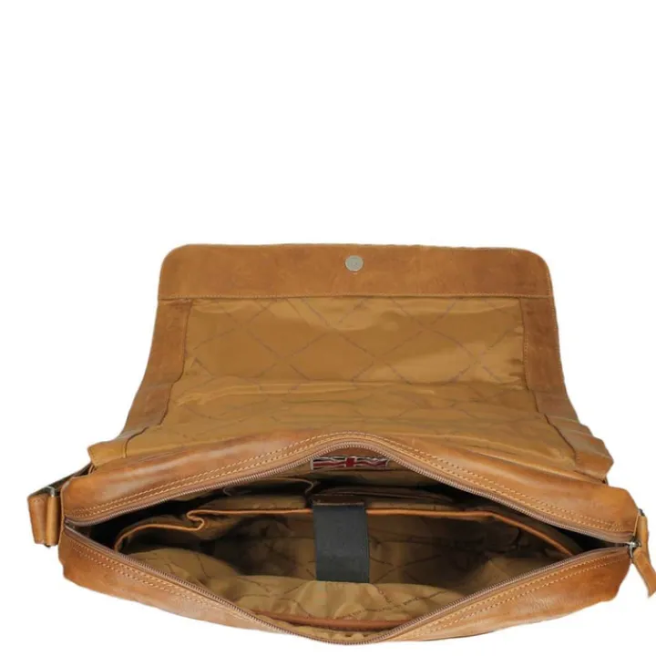 Herentassen|15.6 Inch Laptoptassen>The Chesterfield Brand Richard Laptopbag cognac