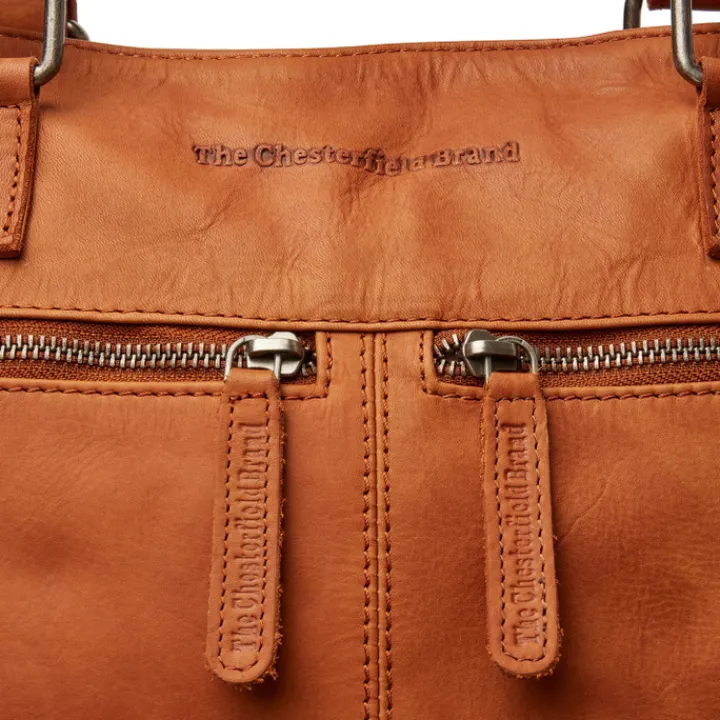 Shoppers|Schoudertassen>The Chesterfield Brand Rome Shopper cognac