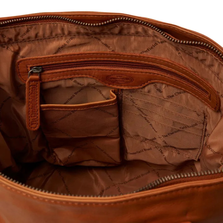 Shoppers|Schoudertassen>The Chesterfield Brand Rome Shopper cognac