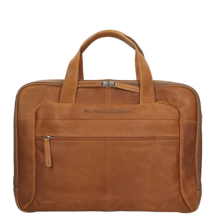 Aktetassen|Herentassen>The Chesterfield Brand Ryan Laptopbag Large cognac