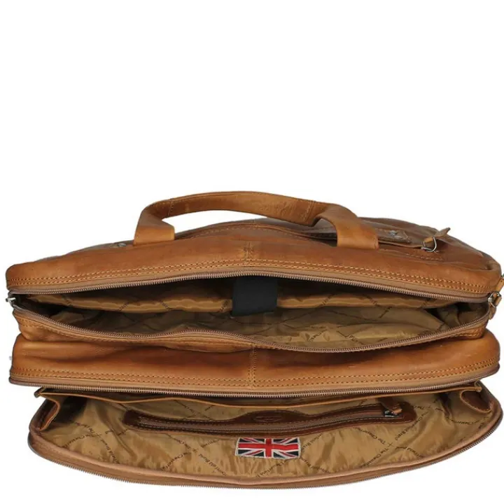 Aktetassen|Herentassen>The Chesterfield Brand Ryan Laptopbag Large cognac