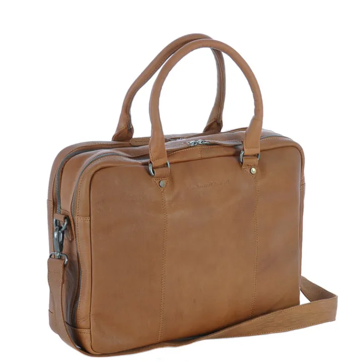 Herentassen|15.6 Inch Laptoptassen>The Chesterfield Brand Stef Business Laptopbag 15.6" cognac