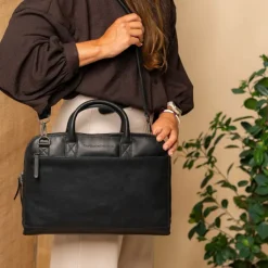 Herentassen|14 Inch Laptoptassen>The Chesterfield Brand Tilbury Laptopbag cognac
