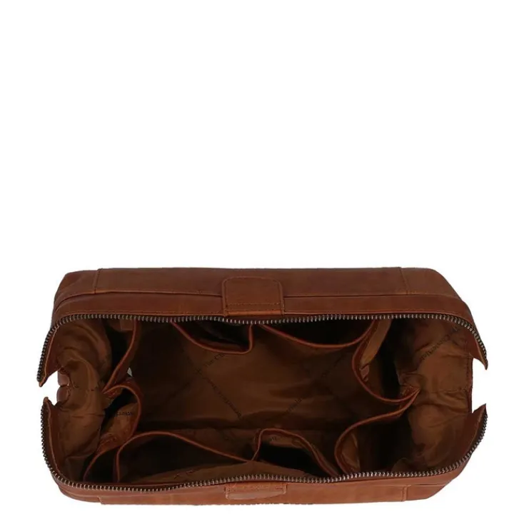 Toilettassen>The Chesterfield Brand Vince Toiletbag cognac