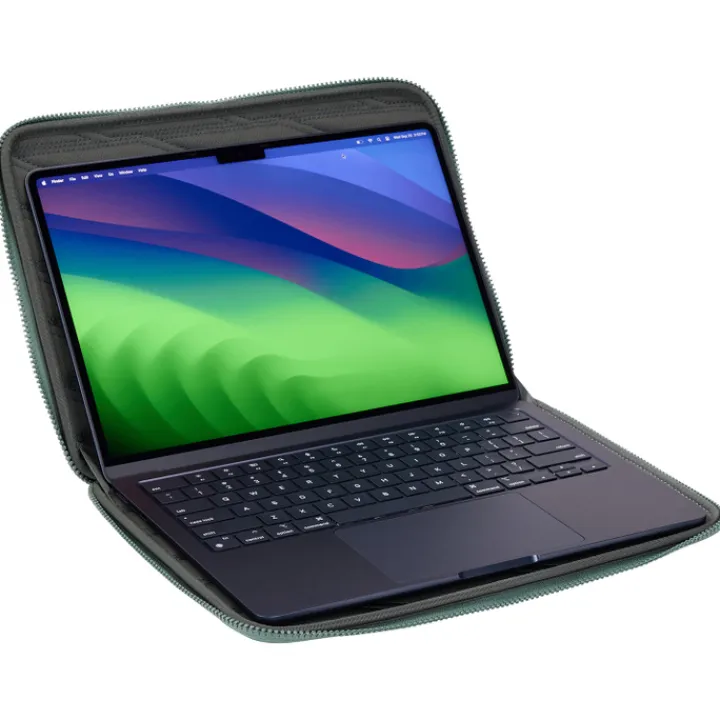 Laptop Sleeves|Laptop Hoezen>Thule Gauntlet 5 MacBook Sleeve 14" hazy green