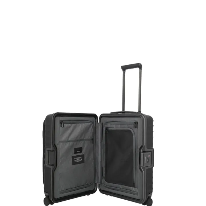 Transavia Trolleys|Handbagage Trolleys>Titan Overseas 4 Wheel Cabin Spinner Frontpocket nightshade black