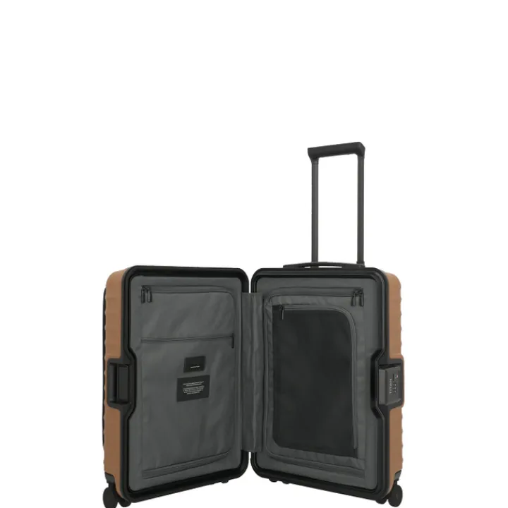 Transavia Trolleys|Handbagage Trolleys>Titan Overseas 4 Wheel Cabin Spinner Frontpocket canyon bronze