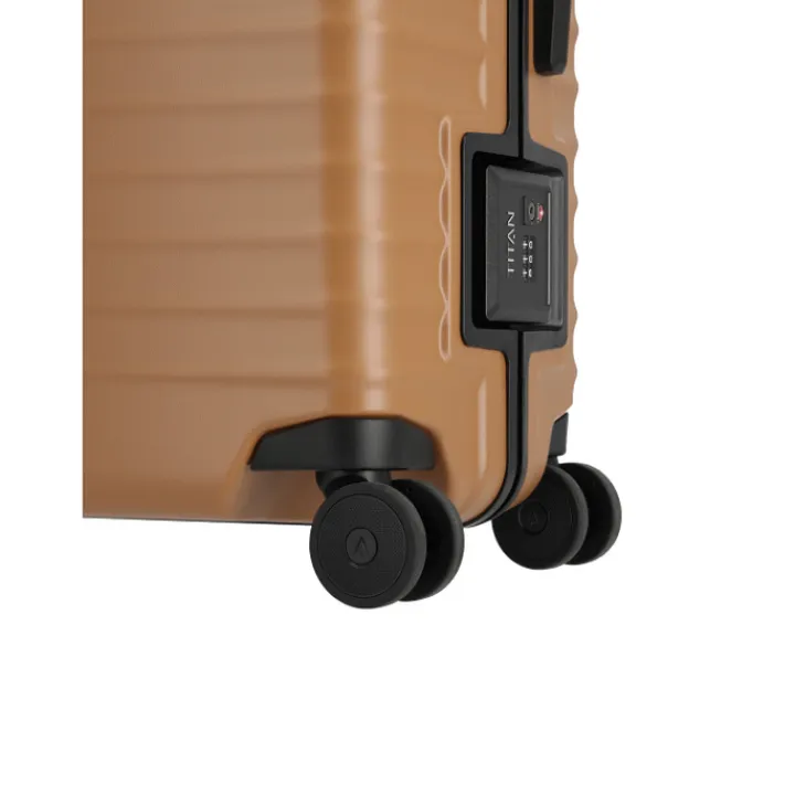 Transavia Trolleys|Handbagage Trolleys>Titan Overseas 4 Wheel Cabin Spinner Frontpocket canyon bronze