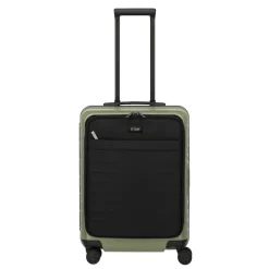 Transavia Trolleys|Handbagage Trolleys>Titan Overseas 4 Wheel Cabin Spinner Frontpocket forest green