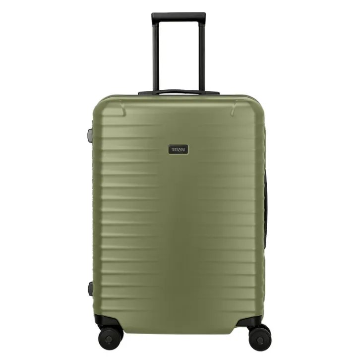 Reistrolleys|Reiskoffers>Titan Overseas 4 Wheel Trolley M+ forest green