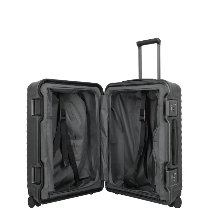 Reistrolleys|Reiskoffers>Titan Overseas 4 Wheel Trolley M+ nightshade black