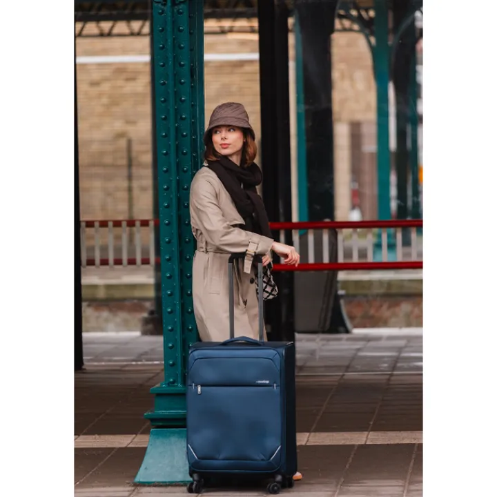 Reistrolleys|Lichtgewicht Koffers>Travelbags The Base Soft Trolley 68 dark blue