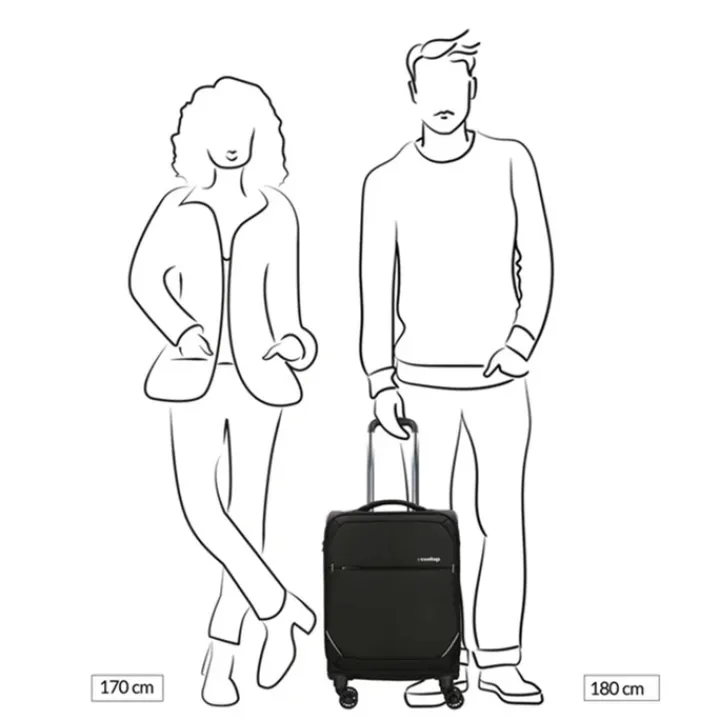 Transavia Trolleys|Klm Trolleys>Travelbags The Base Soft Trolley S jade