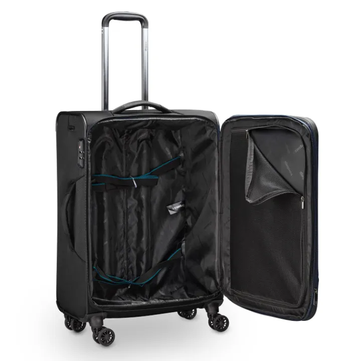 Reistrolleys|Reiskoffers>Travelbags The Base Soft Trolley 68 black