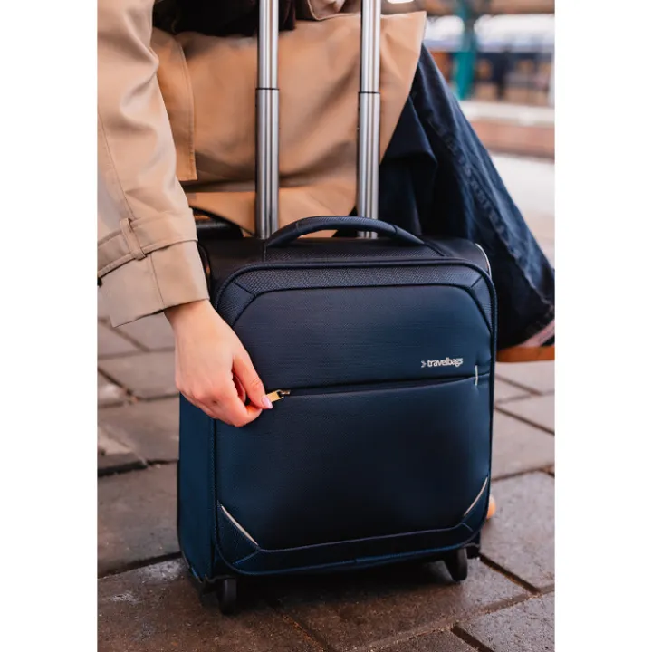 Transavia Trolleys|Handbagage Trolleys>Travelbags The Base Soft Trolley Underseater dark blue
