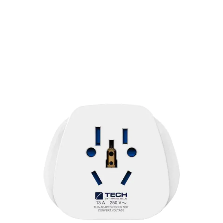 Wereldstekkers>TravelBlue British Travel Adaptor white