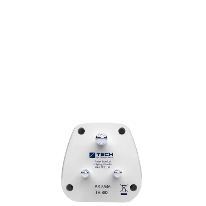 Wereldstekkers>TravelBlue Travel Adaptor Europe to India white