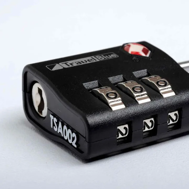 Koffersloten>TravelBlue 2x TSA Combi Lock Set black