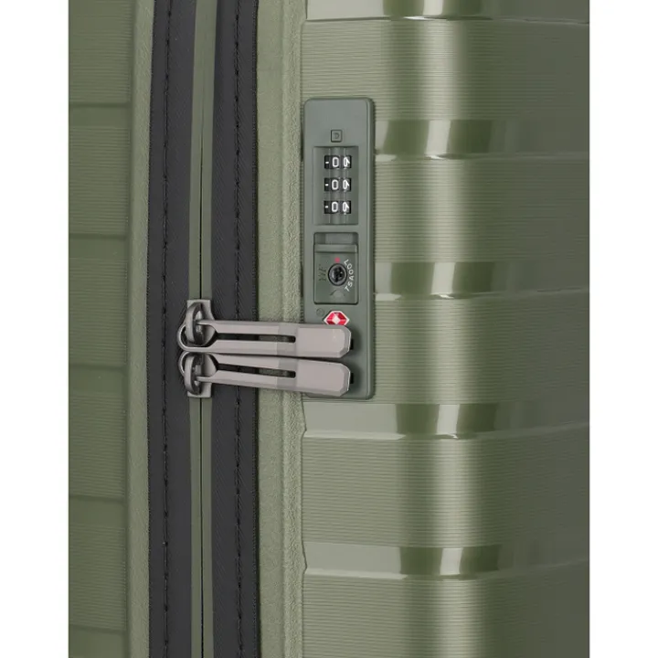 Transavia Trolleys|Ryanair Trolleys>Travelite Air Base 4 Wheel Cabin Trolley olive