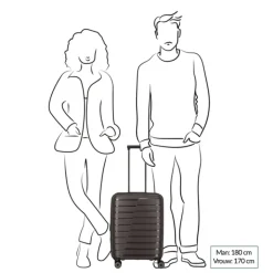 Reistrolleys|Reiskoffers>Travelite Air Base 4 Wheel Cabin Trolley Expandable coffee
