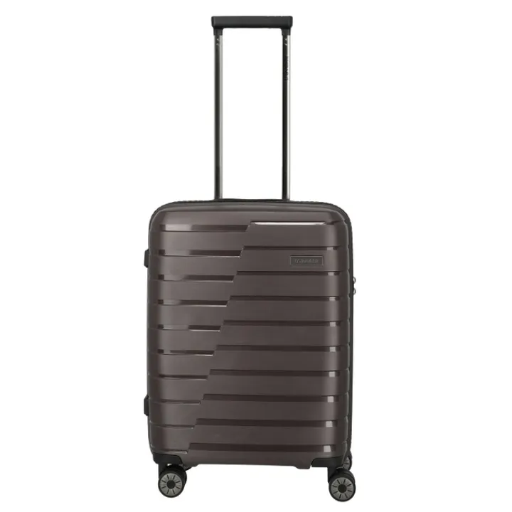 Transavia Trolleys|Ryanair Trolleys>Travelite Air Base 4 Wheel Cabin Trolley coffee