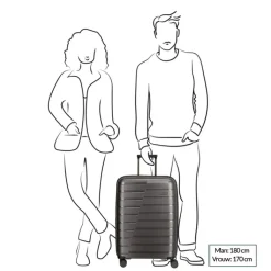 Reistrolleys|Reiskoffers>Travelite Air Base 4 Wiel Trolley M Expandable anthracite