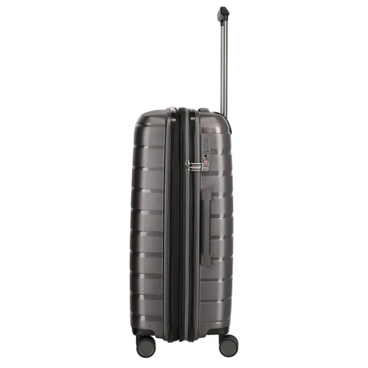 Reistrolleys|Reiskoffers>Travelite Air Base 4 Wiel Trolley M Expandable anthracite