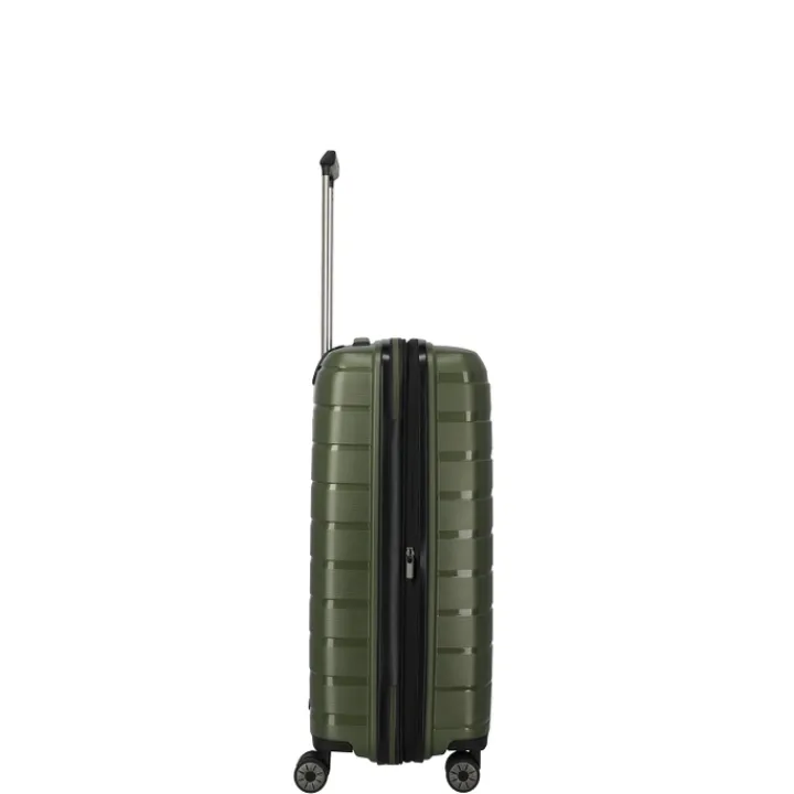 Reistrolleys|Reiskoffers>Travelite Air Base 4 Wiel Trolley M Expandable olive