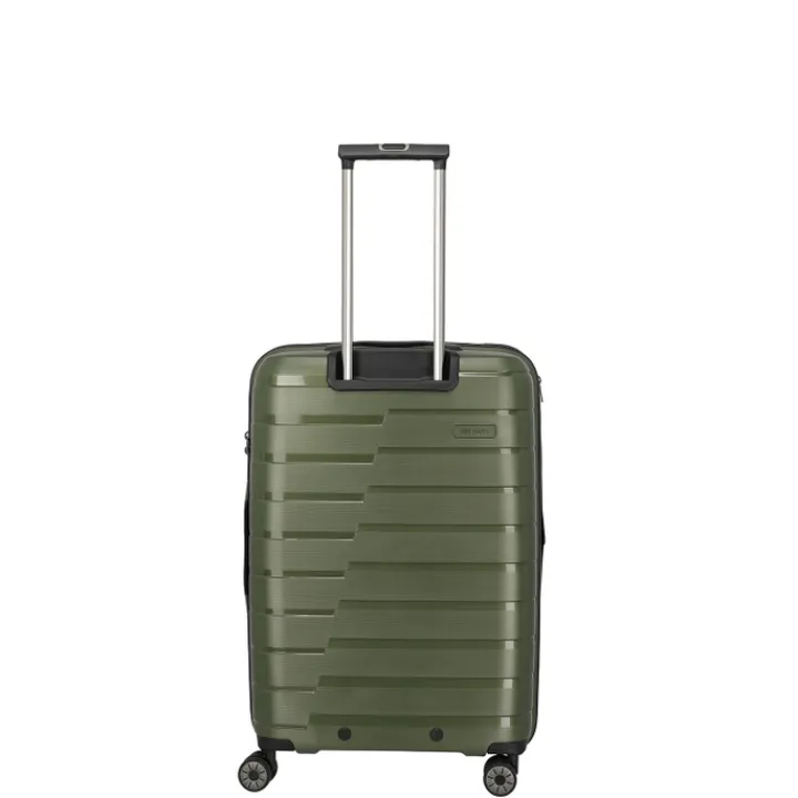 Reistrolleys|Reiskoffers>Travelite Air Base 4 Wiel Trolley M Expandable olive
