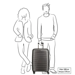 Reistrolleys|Reiskoffers>Travelite Air Base 4 Wiel Trolley M Expandable lila