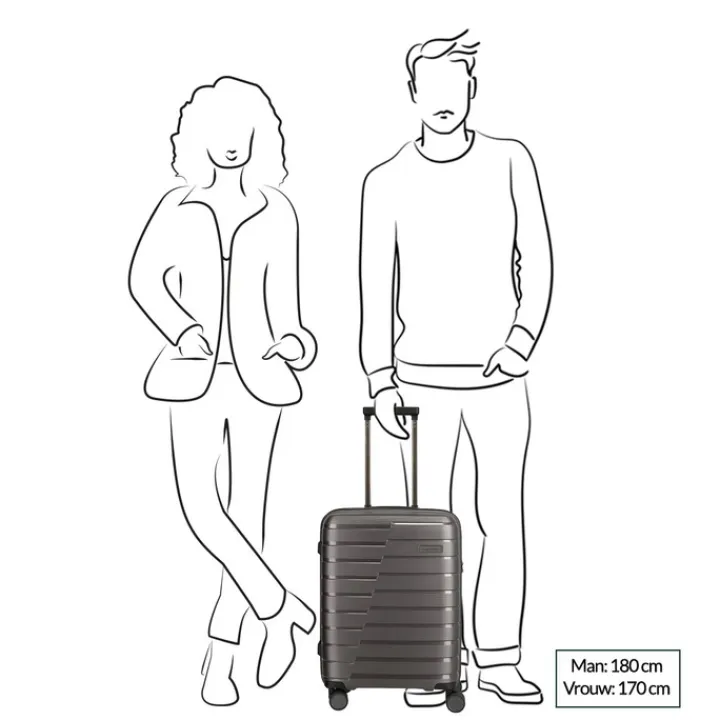 Transavia Trolleys|Ryanair Trolleys>Travelite Air Base 4 Wiel Trolley S anthracite