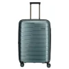 Reistrolleys|Reiskoffers>Travelite Air Base 4 Wiel Trolley M Expandable ice blue