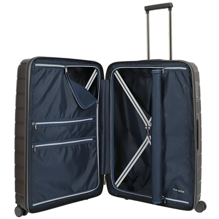 Reistrolleys|Reiskoffers>Travelite Air Base 4 Wiel Trolley L anthracite
