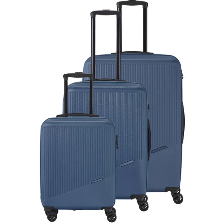 Reistrolleys|Reiskoffers>Travelite Bali 4 Wiel Trolley M blue