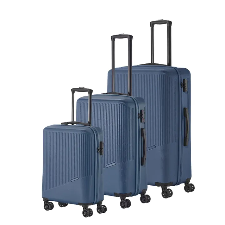 Reistrolleys|Reiskoffers>Travelite Bali 4 Wiel Trolley M blue
