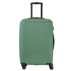 Reistrolleys|Reiskoffers>Travelite Bali 4 Wiel Trolley M green