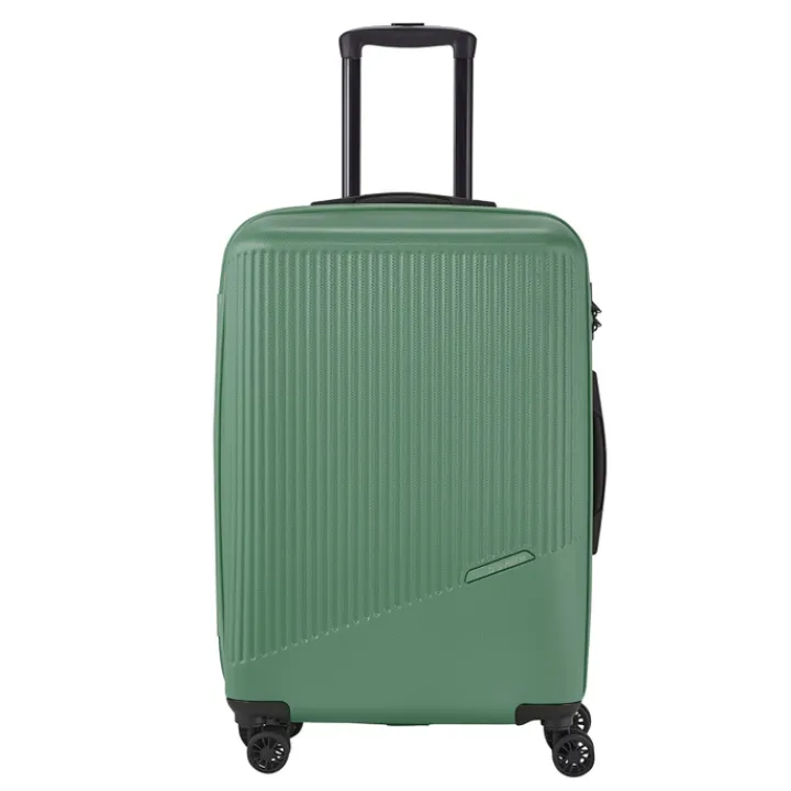 Reistrolleys|Reiskoffers>Travelite Bali 4 Wiel Trolley M green