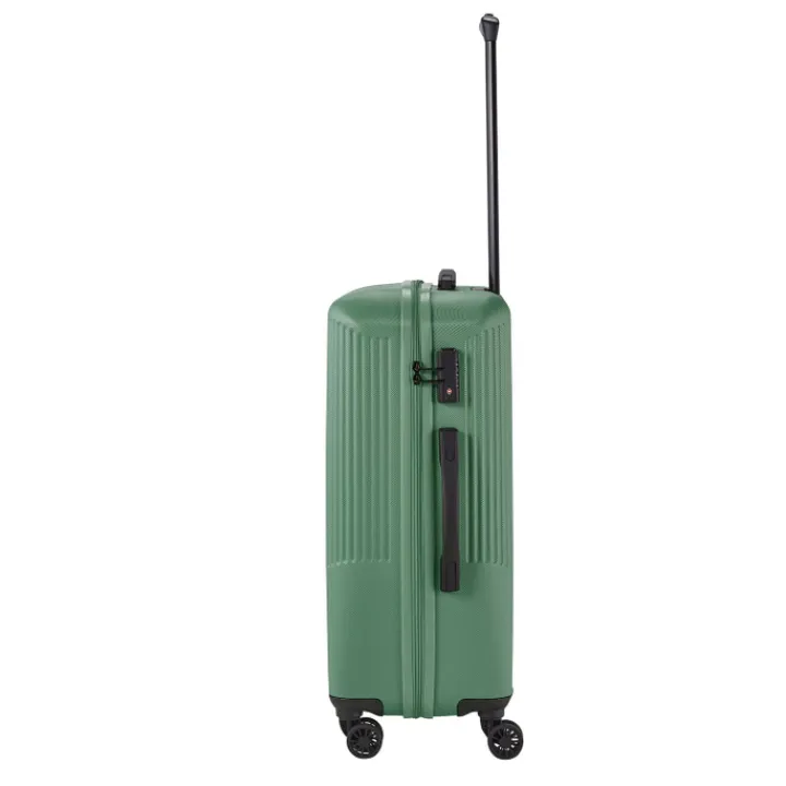 Reistrolleys|Reiskoffers>Travelite Bali 4 Wiel Trolley M green