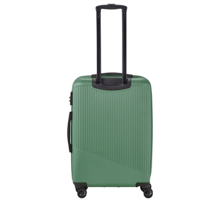 Reistrolleys|Reiskoffers>Travelite Bali 4 Wiel Trolley M green