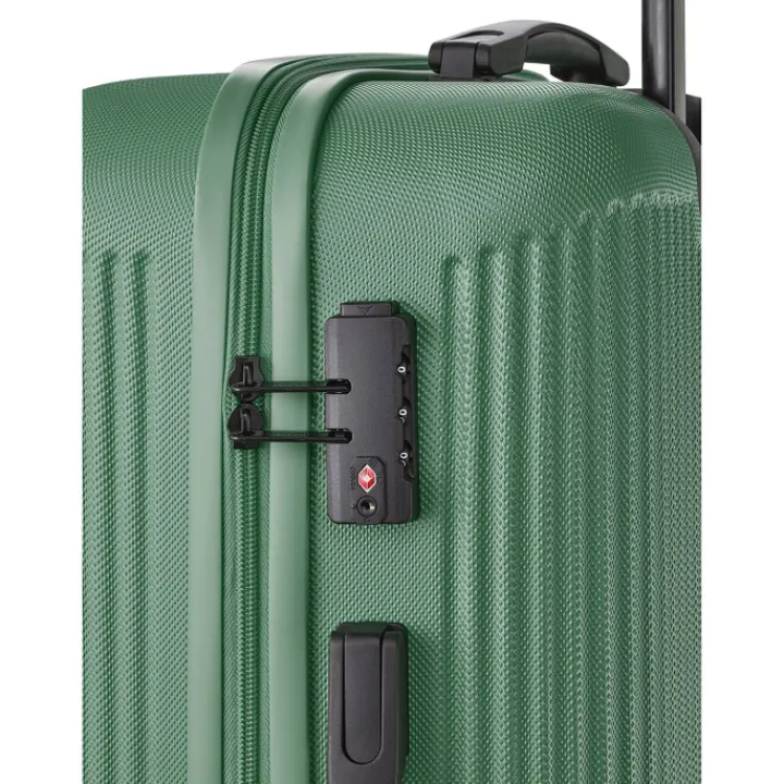 Reistrolleys|Reiskoffers>Travelite Bali 4 Wiel Trolley M green