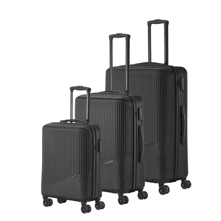 Reistrolleys|Reiskoffers>Travelite Bali 4 Wiel Trolley L black