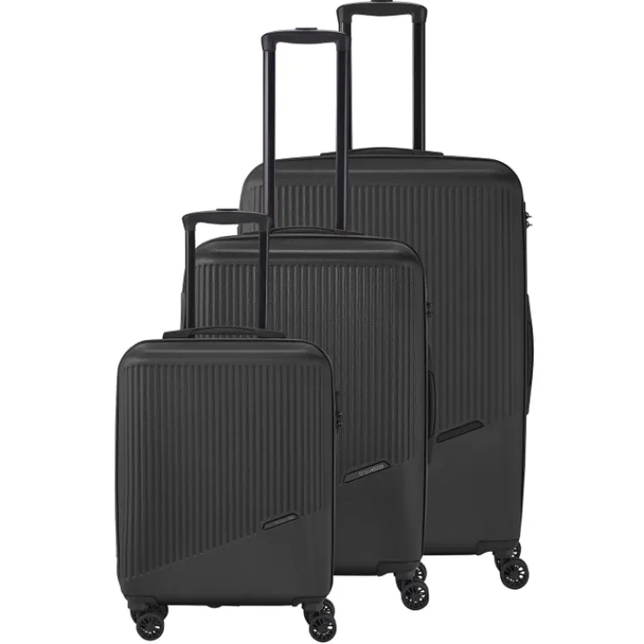 Reistrolleys|Reiskoffers>Travelite Bali 4 Wiel Trolley L black
