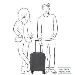Transavia Trolleys|Ryanair Trolleys>Travelite Bali 4 Wiel Trolley S anthracite