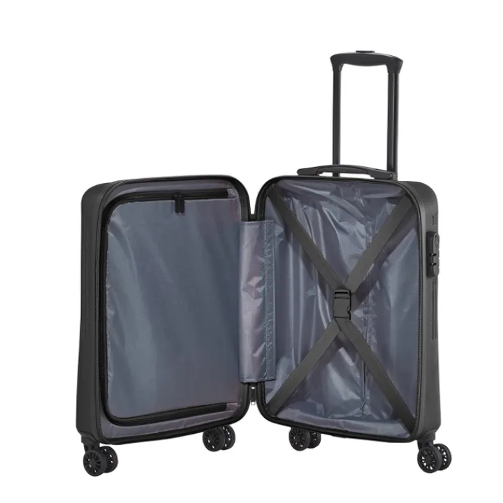 Transavia Trolleys|Ryanair Trolleys>Travelite Bali 4 Wiel Trolley S black