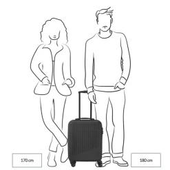 Transavia Trolleys|Ryanair Trolleys>Travelite Bali 4 Wiel Trolley S white/cognac