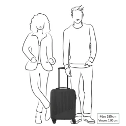 Transavia Trolleys|Ryanair Trolleys>Travelite Bali 4 Wiel Trolley S blue