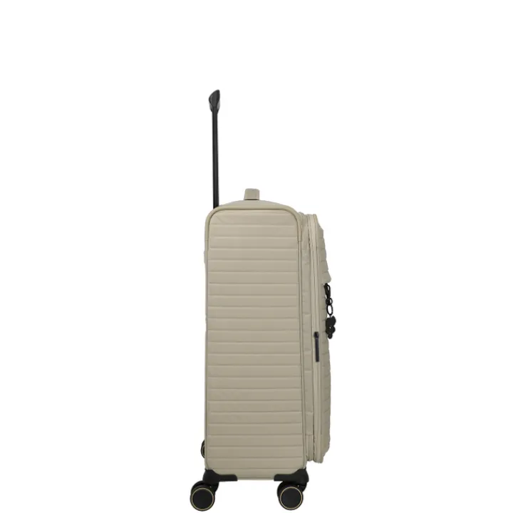 Reistrolleys|Reiskoffers>Travelite Barbara Stepp 4 Wheel Trolley M champagner